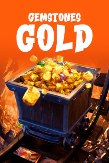 Gemstones Gold ofron simbole të ndritshme dhe xhekpot